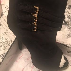 Black platform heels
